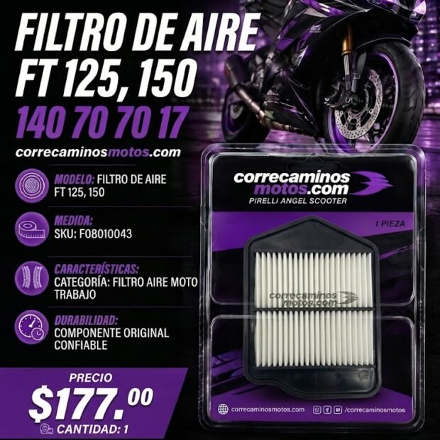 FILTRO DE AIRE FT 125, 150